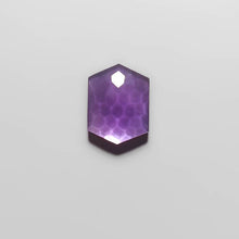 Load image into Gallery viewer, Honeycomb Cut Amethyst And Mother Of Pearl Doublet-FCW3949
