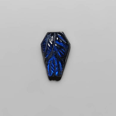 Handcarved Labradorite Coffin-FCW3981