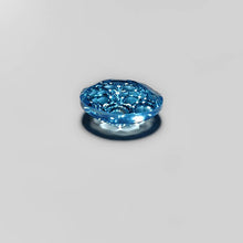 Load image into Gallery viewer, Reverse intaglio Honeycomb Carved Swiss Blue Topaz
