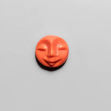 Load image into Gallery viewer, Handcarved Synthetic Coral Moonface-FCW3985
