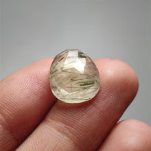 Load image into Gallery viewer, Rose Cut Green Rutilated Quartz
