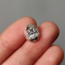 Load image into Gallery viewer, Faceted Silver Coated Titanium Druzy
