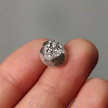 Load image into Gallery viewer, Faceted Silver Coated Titanium Druzy
