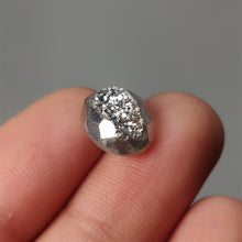 Load image into Gallery viewer, Faceted Silver Coated Titanium Druzy 
