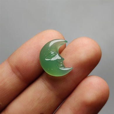 Chrysoprase Moonface Crescent