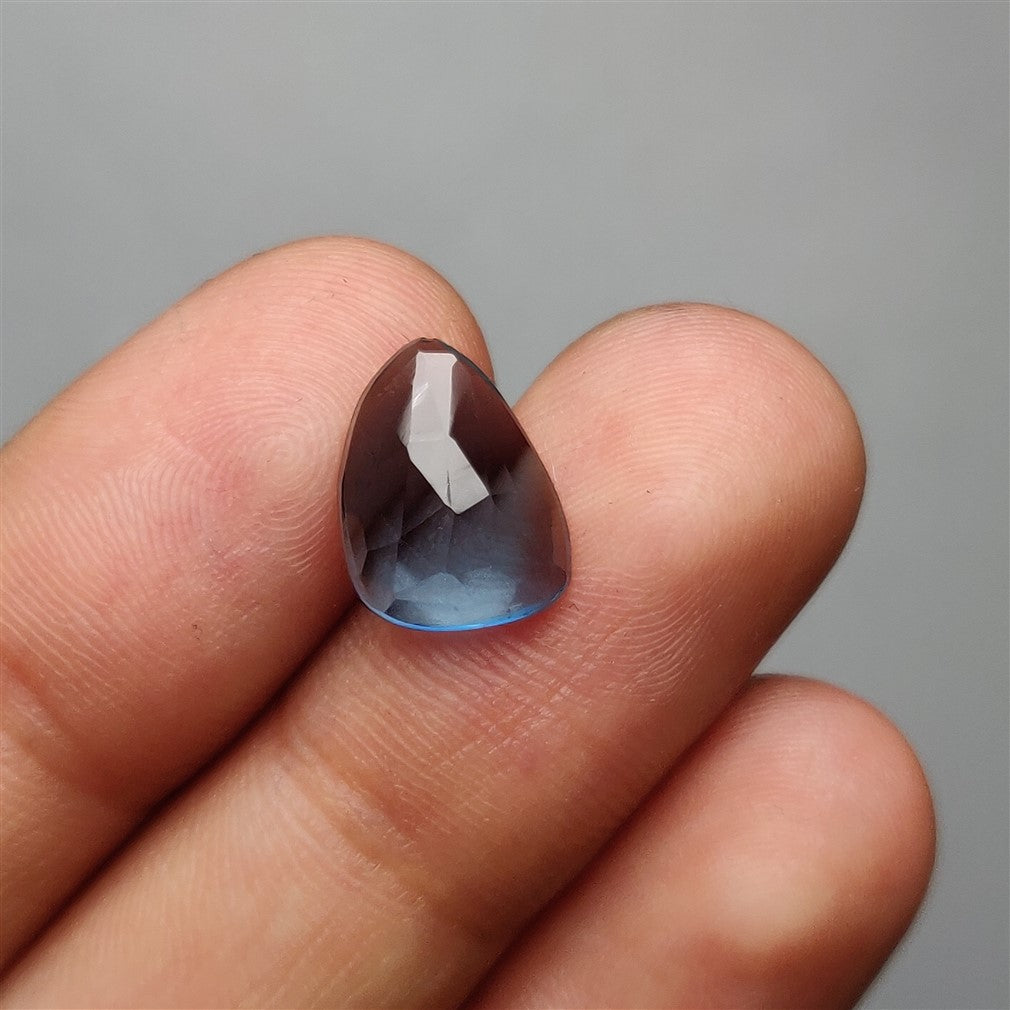 Rose Cut London Blue Topaz