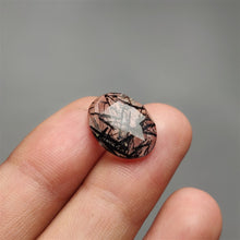 Load image into Gallery viewer, Rose Cut Black Tourmaline in Quartz
