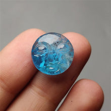 Load image into Gallery viewer, Himalayan Quartz &amp; Neon Apatite Doublet Moonface Carving
