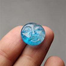 Load image into Gallery viewer, Himalayan Quartz &amp; Neon Apatite Doublet Moonface Carving
