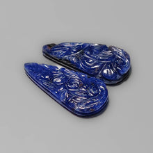 Load image into Gallery viewer, Sodalite Mughal Carving Pair
