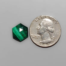 Load image into Gallery viewer, Rose Cut Bisbee Malachite With Chattoyancy FCW3543

