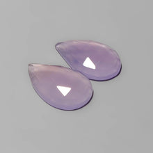 Load image into Gallery viewer, Rose Cut Lavender Chalcedony Pair
