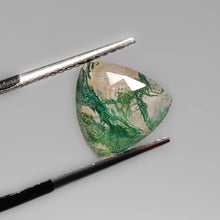 Load image into Gallery viewer, Rose Cut Crystal And Moss Agate Doublet
