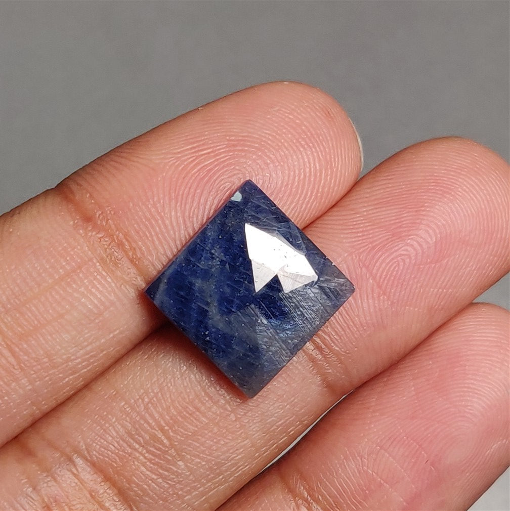 Rose Cut Blue Sapphire