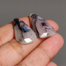 Load image into Gallery viewer, Rose Cut Botswana Agate pair
