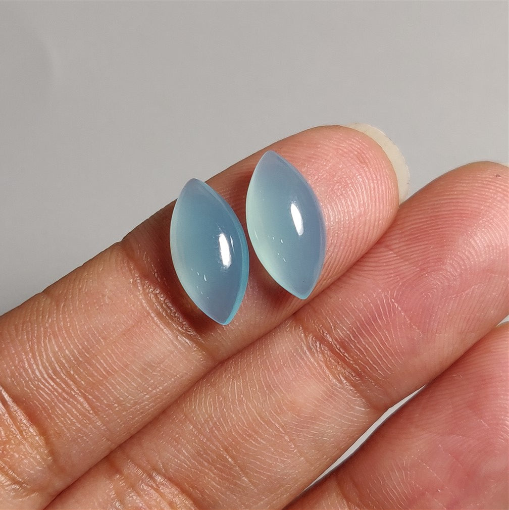 Paraiba Chalcedony Cab Pair