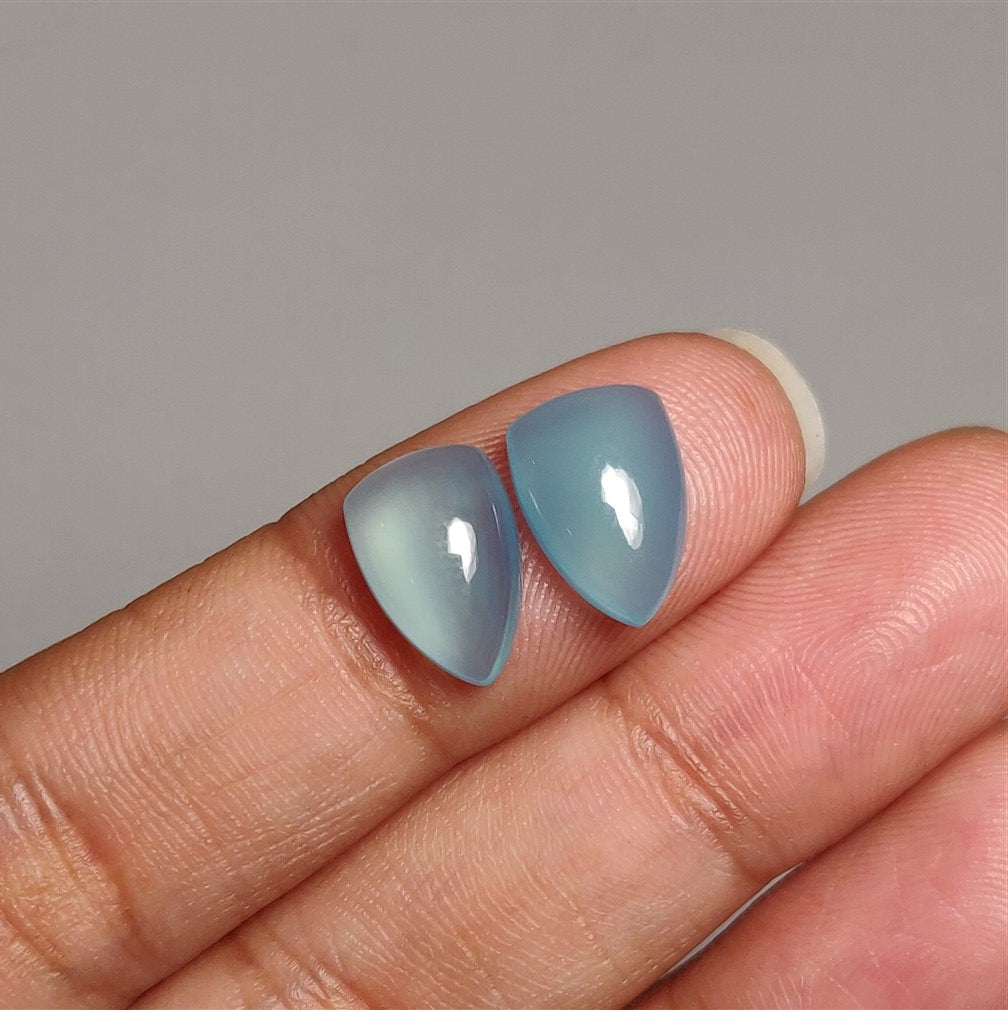 Paraiba Chalcedony Cab Pair