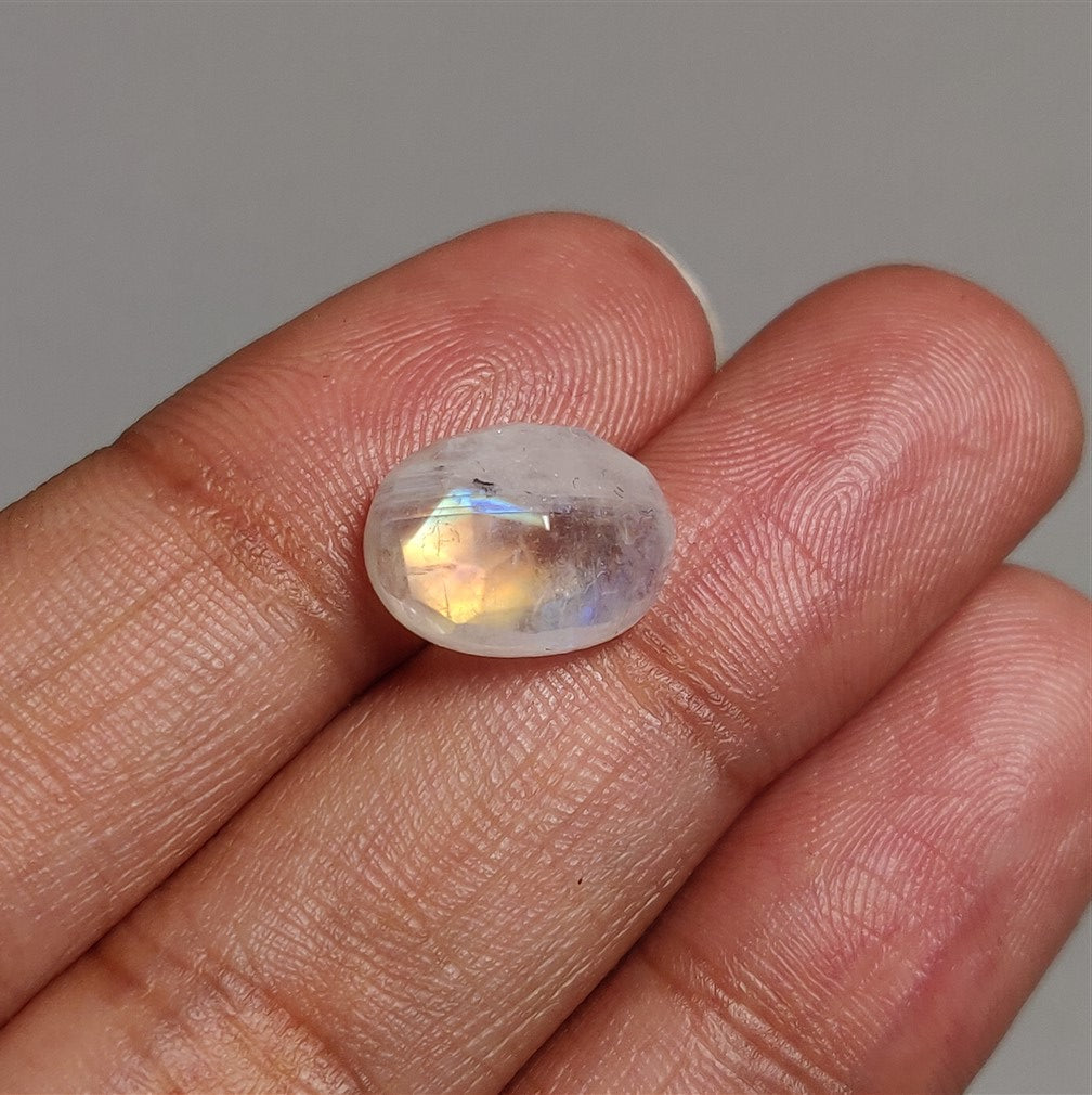 Rose Cut Rainbow Moonstone