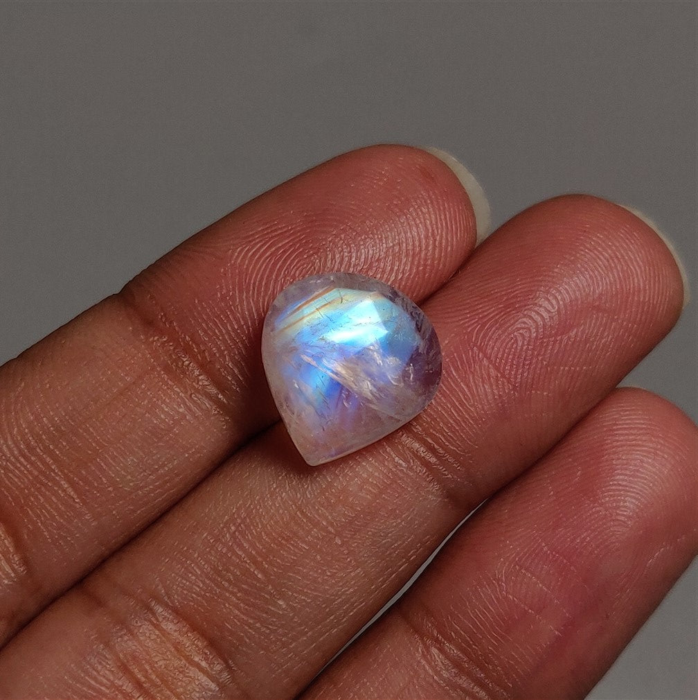 Rose Cut Rainbow Moonstone