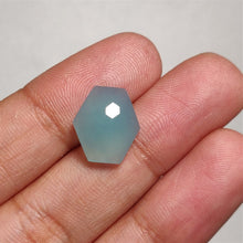 Load image into Gallery viewer, Honeycomb Cut Aqua Chalcedony
