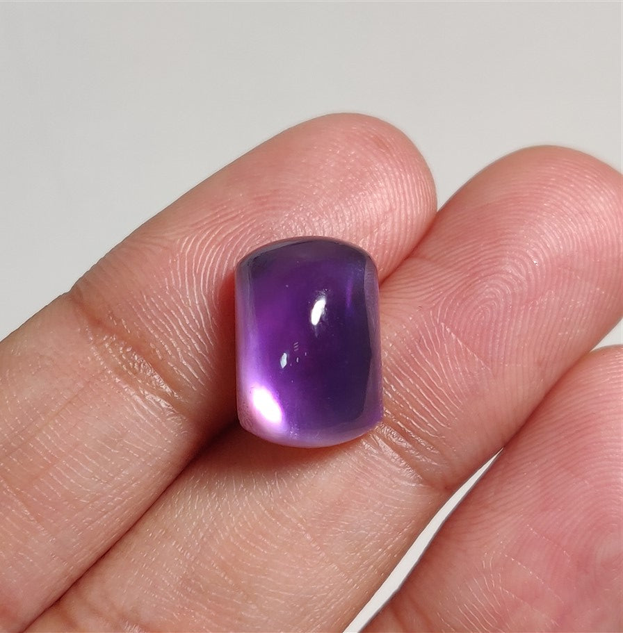 Amethyst And Mother Of Pearl Doublet Cabs