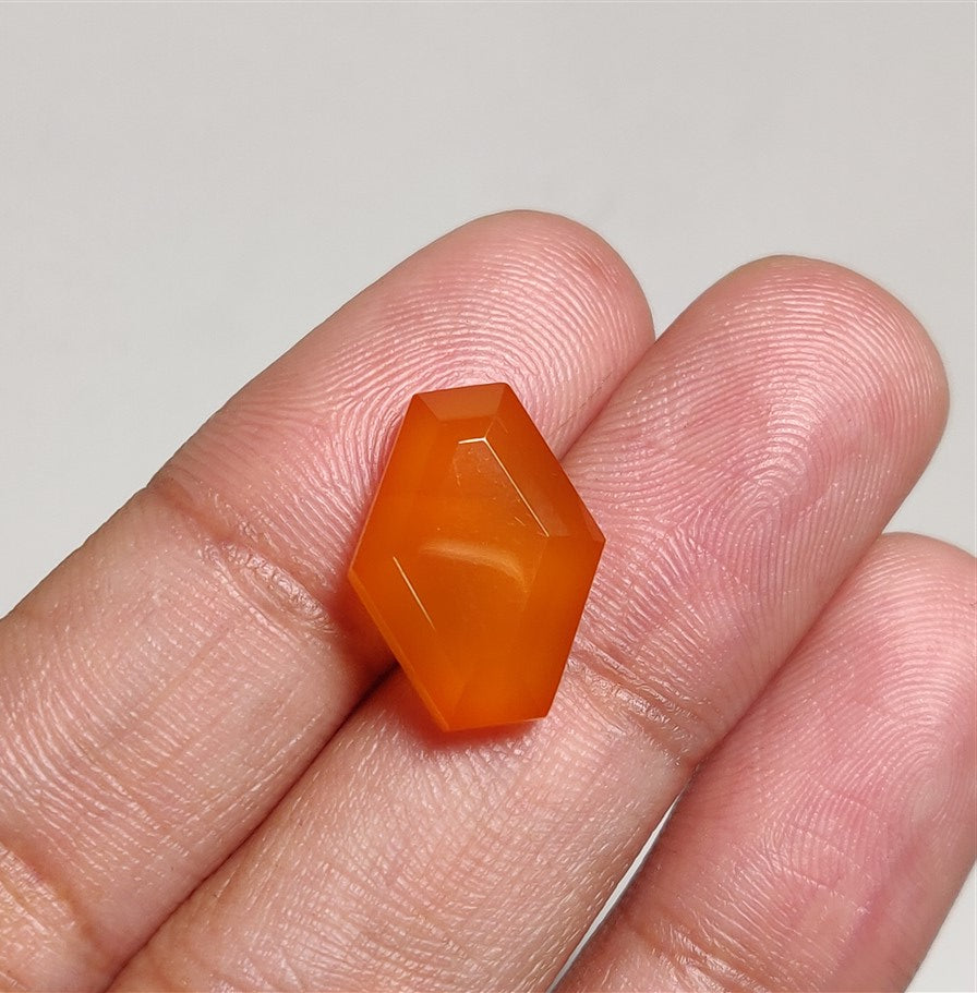 Step Cut Carnelian Agate