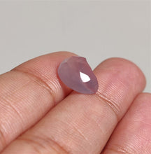 Load image into Gallery viewer, Rose Cut Lavender Chalcedony Crescent
