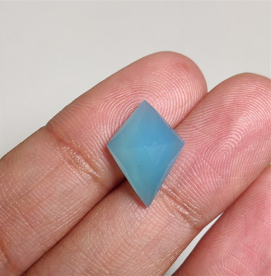 Rose Cut Paraiba Chalcedony