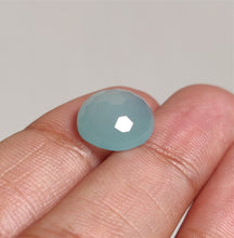 Load image into Gallery viewer, Honeycomb Cut Aqua Chalcedony
