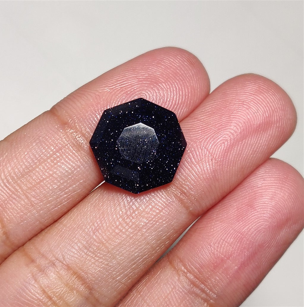 Step Cut Blue Goldstone