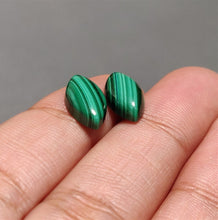 Load image into Gallery viewer, High Grade Malachite Cabs Pair
