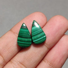 Load image into Gallery viewer, High Grade Malachite Cabs Pair
