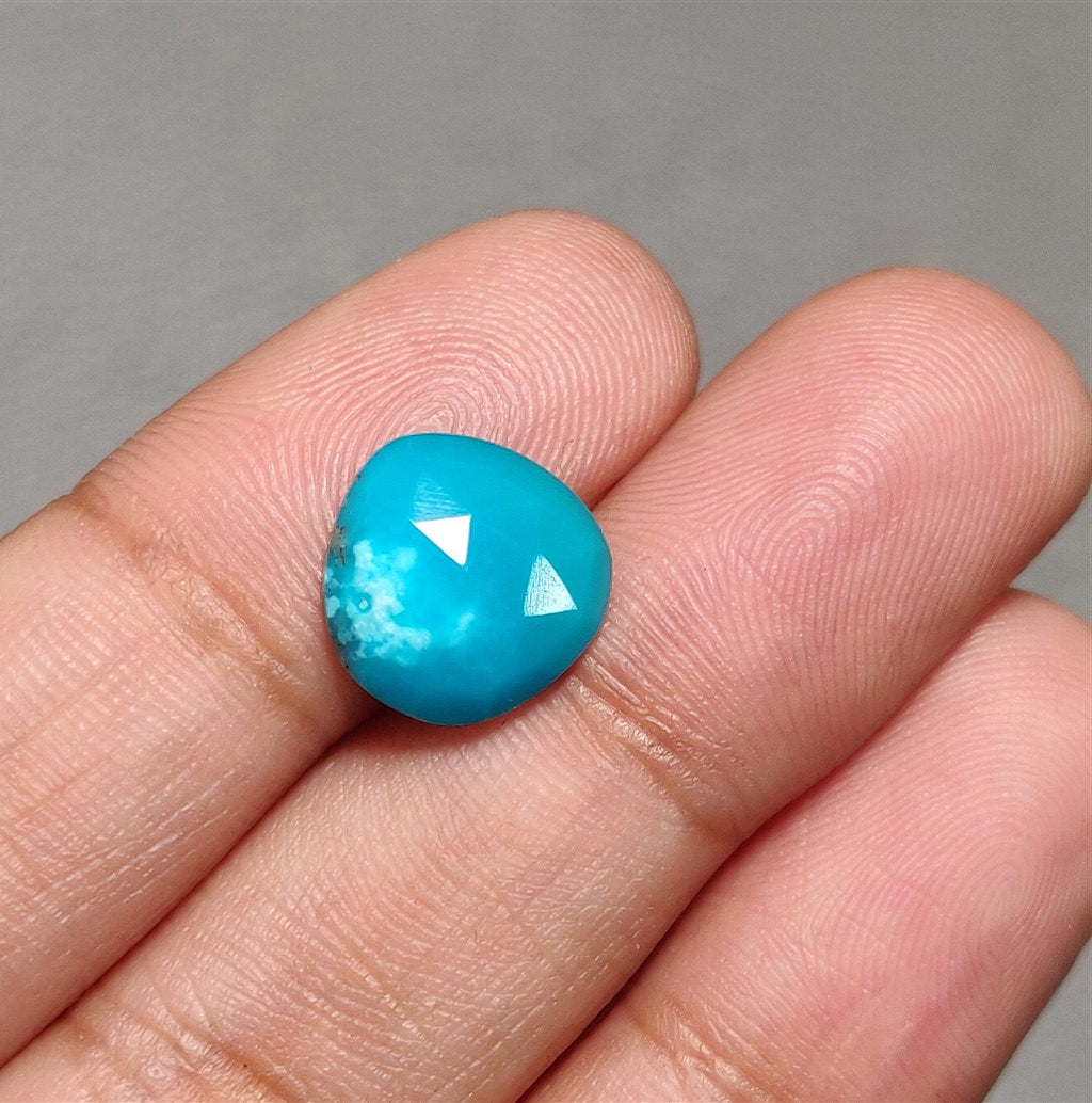 Rose Cut Morenci Turquoise