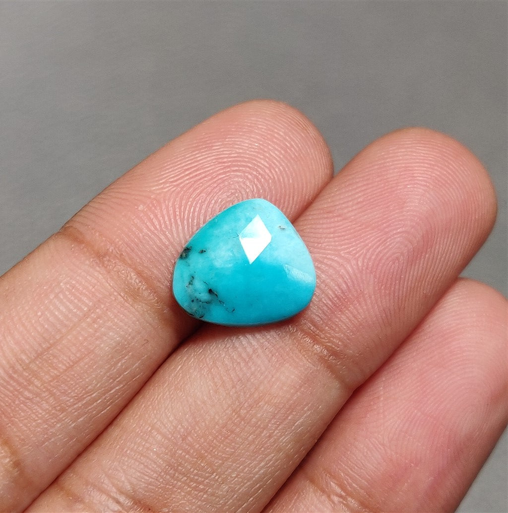 Rose Cut Morenci Turquoise