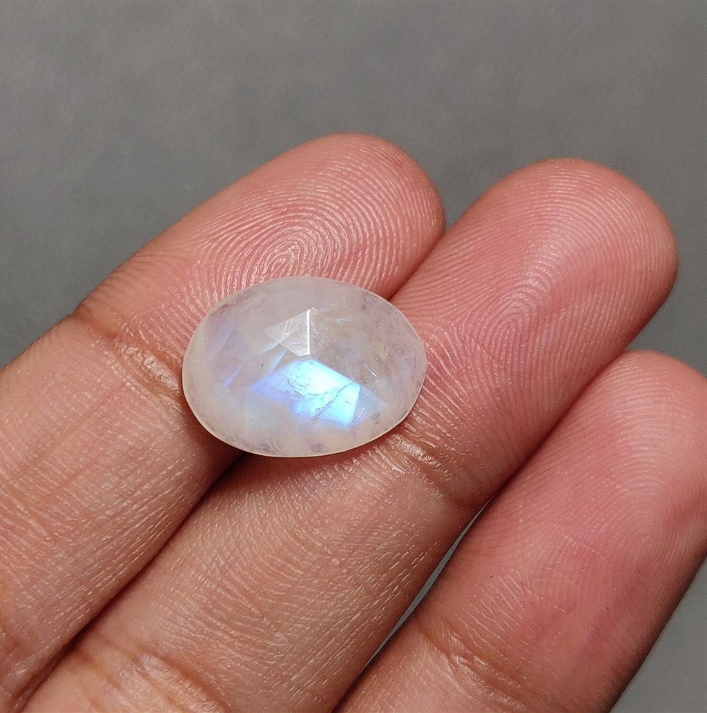 High Grade Rose Cut Rainbow Moonstone