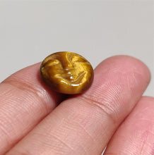 Load image into Gallery viewer, Handcarved Tiger Eye Moonface Carving
