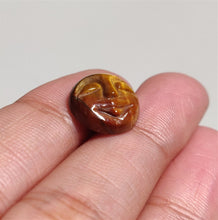 Load image into Gallery viewer, Handcarved Tiger Eye Moonface Carving
