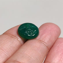 Load image into Gallery viewer, Handcarved Gemmy Chrysoprase Moonface
