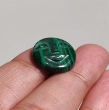 Load image into Gallery viewer, Handcarved Malachite Moonface
