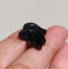 Load image into Gallery viewer, Handcarved Black Onyx Hamsa Hand
