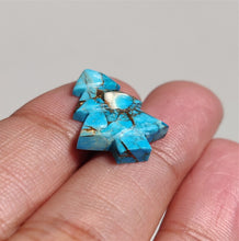 Load image into Gallery viewer, Handcarved Mohave Turquoise Christmas Tree Carving
