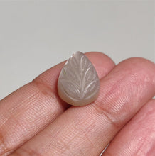 Load image into Gallery viewer, Handcarved Grey Moonstone Leaf
