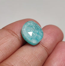 Load image into Gallery viewer, Rose Cut Crystal And Amazonite Doublet
