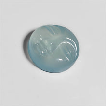 Load image into Gallery viewer, Handcarved Aqua Chalcedony Moonface
