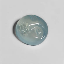 Load image into Gallery viewer, Handcarved Aqua Chalcedony Moonface
