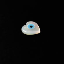 Load image into Gallery viewer, Mother Of Pearl Heart Shape Evil Eye Inlay
