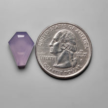 Load image into Gallery viewer, Step Cut Lavender Chalcedony Coffin
