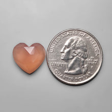 Load image into Gallery viewer, Rose Cut Rose Chalcedony Heart
