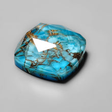 Load image into Gallery viewer, Rose Cut Crystal And Mohave Turquoise Doublet With Pyrite Inclusion
