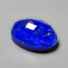 Load image into Gallery viewer, Rose Cut Crystal And Lapis lazuli Doublet With Pyrite Inclusion
